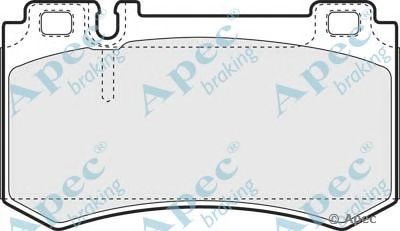 APEC BRAKING pad1425 -  Комплект тормозных колодок, дисковый тормоз